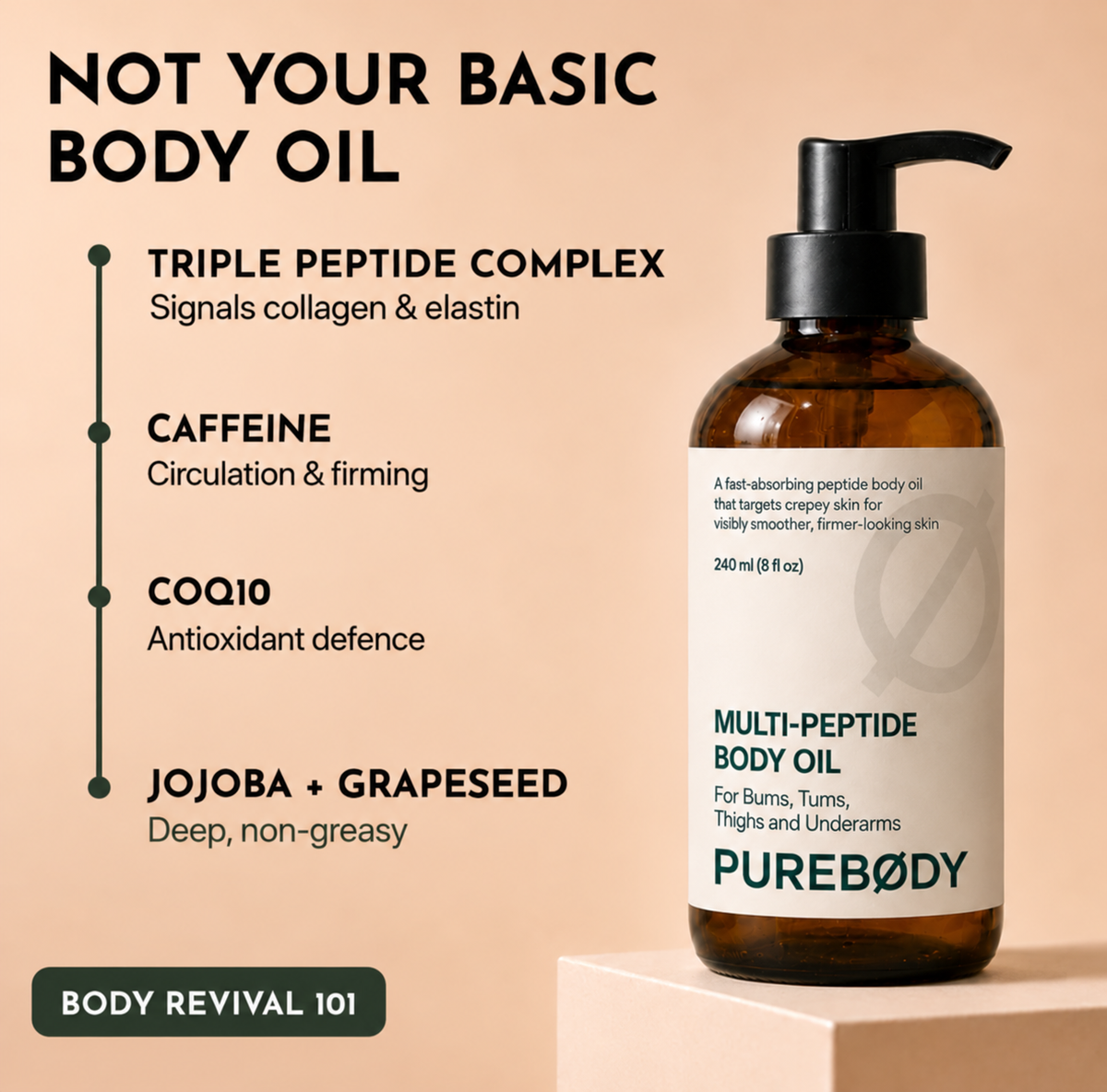 PureBody Peptide Body Oil